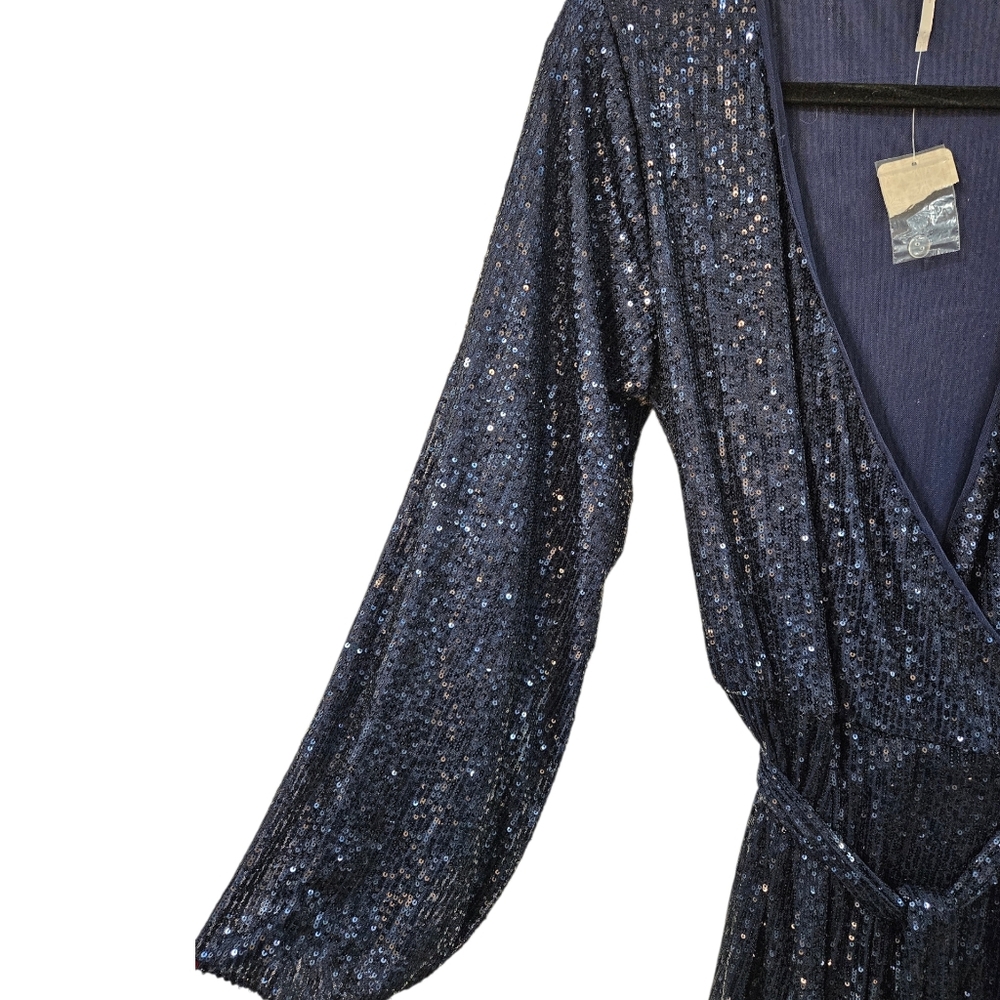 NWT Free People Christa Sequin Romper Size S - Picture 5 of 9